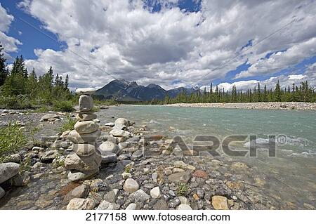 Snaring River; Alberta Canada View Large Photo Image Stock Photo - Snaring River; Alberta Canada. Fotosearch