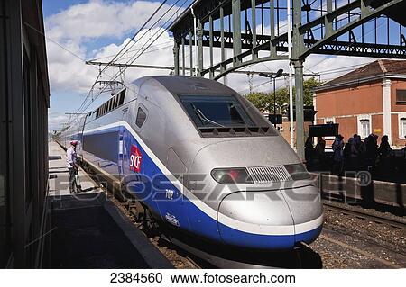 SNCF high speed train at Carcassonne train station; France View Large Photo Image Stock Image - SNCF high speed train at Carcassonne train station; France. Fotosearch