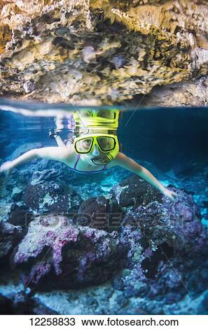 Snorkelling; Niue Island View Large Photo Image Stock Image - Snorkelling; Niue Island. Fotosearch