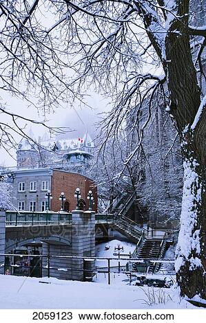 Snow-Covered Quebec City With Chateau Frontenac In The Background, Quebec View Large Photo Image Stock Image - Snow-Covered Quebec City With Chateau Frontenac In The Background, Quebec. Fotosearch