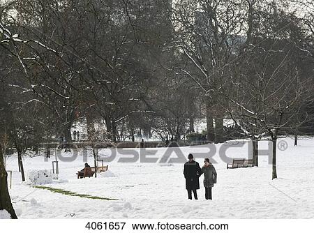 Snow covered scene in February at St James's Park; London, England View Large Photo Image Stock Photo - Snow covered scene in February at St James's Park; London, England. Fotosearch