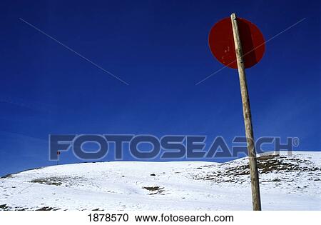 Snow Post On Schlern Mountain During The Winter View Large Photo Image Stock Image - Snow Post On Schlern Mountain During The Winter. Fotosearch