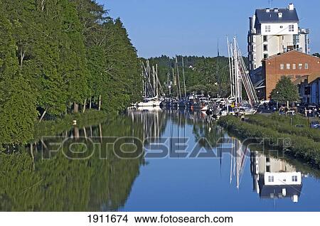 Picture - Soderkoping Viewed From Gota Canal, Sweden. Fotosearch