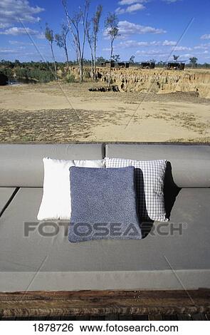 Sofa With Three Pillows View Large Photo Image Stock Photograph - Sofa With Three Pillows. Fotosearch