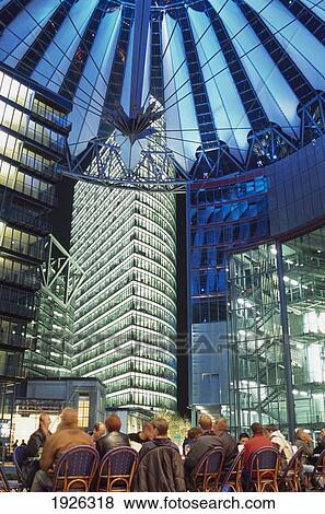 Sony Centre At Night View Large Photo Image Stock Photo - Sony Centre At Night. Fotosearch