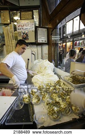 Stock Photo - SOUK AL-BEZURIYE DAMASCUS OLD CITY SYRIA. Fotosearch
