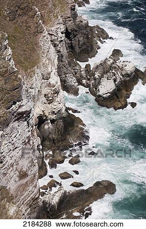 South Africa, Cape Town, Rocks And Sea; Cape Point View Large Photo Image Stock Photo - South Africa, Cape Town, Rocks And Sea; Cape Point. Fotosearch