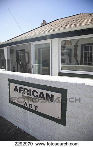 Stock Image - South Africa, Cape Town, Shop Exterior; Kalk Bay. Fotosearch