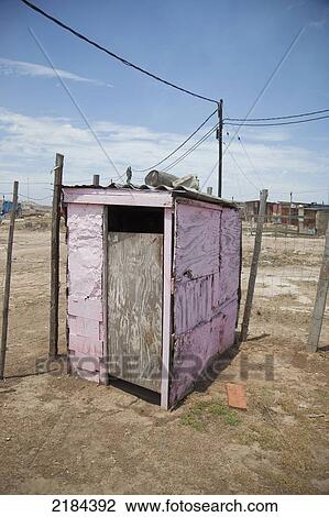Stock Image - South Africa, Garden Route, Port Elizabeth, Shack Dwellings; New Brighton. Fotosearch