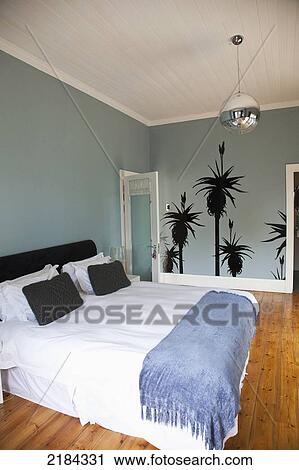 Stock Image - South Africa, Garden Route, Room In Vovo Telo Guesthouse; Port Elizabeth. Fotosearch