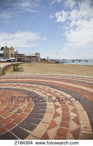Picture - South Africa, Garden Route, Tiled Boardwalk; Port Elizabeth. Fotosearch