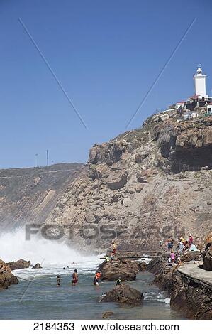 South Africa, Rock Pools Near Lighthouse; Mossel Bay View Large Photo Image Stock Image - South Africa, Rock Pools Near Lighthouse; Mossel Bay. Fotosearch