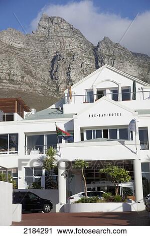 Stock Image - South Africa, Scenes In Camp's Bay; Cape Town, The Bay Hotel. Fotosearch