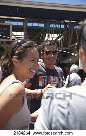 Picture - South Africa, Woodstock Area; Cape Town, Albert Road, The Old Biscuit Mill Weekend Market. Fotosearch