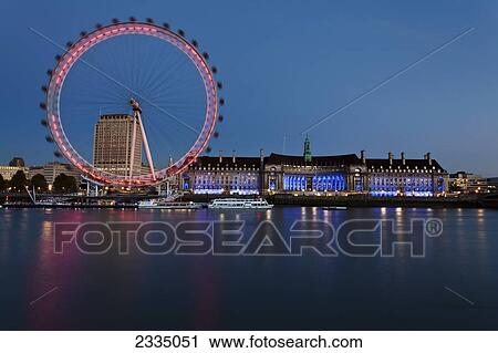 South Bank And London Eye; London, England, Uk View Large Photo Image Stock Image - South Bank And London Eye; London, England, Uk. Fotosearch