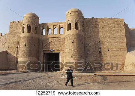 South Gate (Tosh Darvosa) into Ichan Kala Old City; Khiva, Khwarezm, Uzbekistan View Large Photo Image Stock Photo - South Gate (Tosh Darvosa) into Ichan Kala Old City; Khiva, Khwarezm, Uzbekistan. Fotosearch
