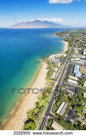 South Maui coast, Kihei town and West Maui mountains in distance; Maui, Hawaii, United States of America View Large Photo Image Stock Photography - South Maui coast, Kihei town and West Maui mountains in distance; Maui, Hawaii, United States of America. Fotosearch