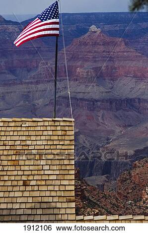 South Rim Of Grand Canyon National Park With Us Flag, Arizona, Usa View Large Photo Image Stock Photograph - South Rim Of Grand Canyon National Park With Us Flag, Arizona, Usa. Fotosearch