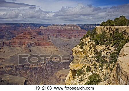 Stock Image - South Rim Of Grand Canyon National Park, Arizona, Usa. Fotosearch