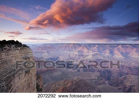 South Rim Of The Grand Canyon At Sunset, Arizona View Large Photo Image Stock Image - South Rim Of The Grand Canyon At Sunset, Arizona. Fotosearch