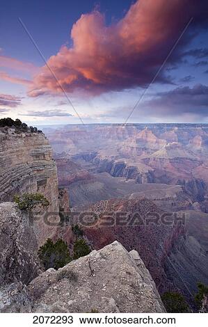 South Rim Of The Grand Canyon At Sunset, Arizona View Large Photo Image Stock Image - South Rim Of The Grand Canyon At Sunset, Arizona. Fotosearch