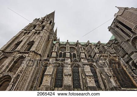 South Side Of Chartres Cathedral, Chartres, France View Large Photo Image Picture - South Side Of Chartres Cathedral, Chartres, France. Fotosearch