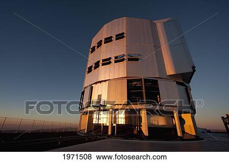 Southern Cross Unit Telescope 3, Belonging To The Very Large Telescope (Vlt) Operated By The European Southern Observatory On Cerro Paranal At Sunset, Antofagasta Region, Chile View Large Photo Image Stock Photo - Southern Cross Unit Telescope 3, Belonging To The Very Large Telescope (Vlt) Operated By The European Southern Observatory On Cerro Paranal At Sunset, Antofagasta Region, Chile. Fotosearch