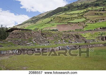 Stock Photo - Southern Platform, Chavin De Huantar, Ancash, Peru. Fotosearch