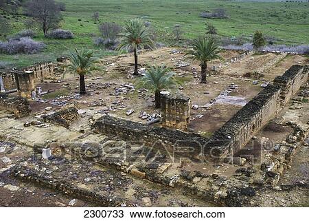 Stock Image - Spain, Arab Muslim Medieval Town; Cordoba, Al Madinah Al-Zahra Mosque Ruins. Fotosearch