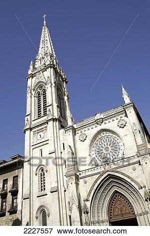 Spain, Basque Country, Cathedral de Santiago in Casco Viejo district; Bilbao View Large Photo Image Stock Photo - Spain, Basque Country, Cathedral de Santiago in Casco Viejo district; Bilbao. Fotosearch