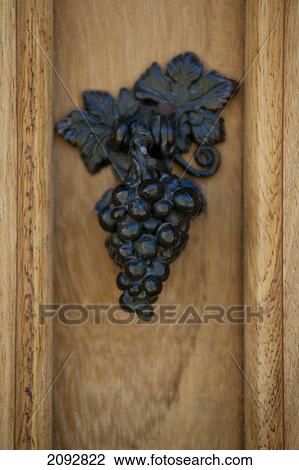 Spain, Basque Country, Detail of iron grape on door; Elciego View Large Photo Image Stock Image - Spain, Basque Country, Detail of iron grape on door; Elciego. Fotosearch
