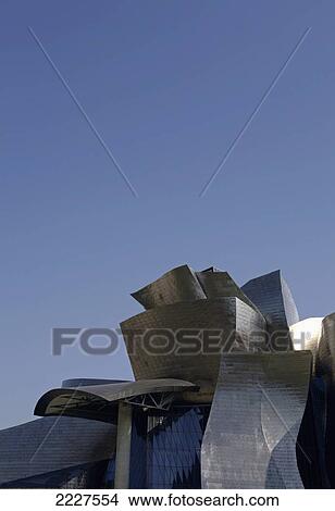 Picture - Spain, Basque Region, Guggenheim Art Museum by architect Frank Gehry; Bilbao. Fotosearch