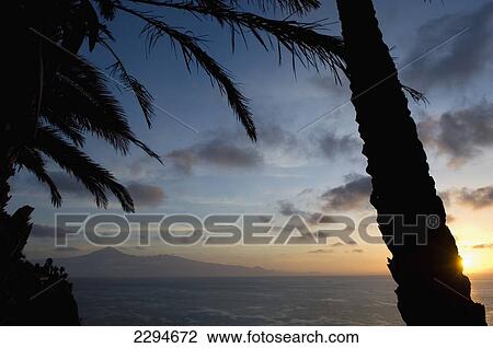 Spain, Canary Islands, Island of La Gomera, View od mount Teide and Island of Tenerife; San Sebastian View Large Photo Image Stock Image - Spain, Canary Islands, Island of La Gomera, View od mount Teide and Island of Tenerife; San Sebastian. Fotosearch