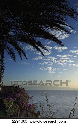 Spain, Canary Islands, Island of La Gomera, View od mount Teide and Island of Tenerife; San Sebastian View Large Photo Image Stock Photography - Spain, Canary Islands, Island of La Gomera, View od mount Teide and Island of Tenerife; San Sebastian. Fotosearch