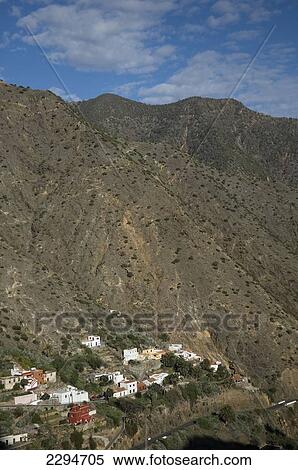 Spain, Canary Islands, Small northern village; Island of La Gomera View Large Photo Image Stock Photography - Spain, Canary Islands, Small northern village; Island of La Gomera. Fotosearch