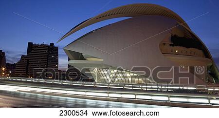 Spain, Ciudad de las Artes y las Ciencias; Valencia, El Palau de les Arts Renia Sofia Opera House View Large Photo Image Picture - Spain, Ciudad de las Artes y las Ciencias; Valencia, El Palau de les Arts Renia Sofia Opera House. Fotosearch