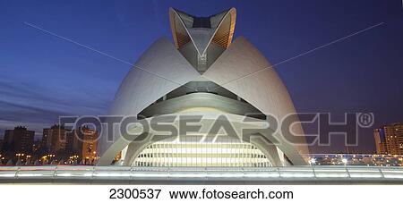 Spain, Ciudad de las Artes y las Ciencias; Valencia, El Palau de les Arts Renia Sofia Opera House View Large Photo Image Stock Photo - Spain, Ciudad de las Artes y las Ciencias; Valencia, El Palau de les Arts Renia Sofia Opera House. Fotosearch