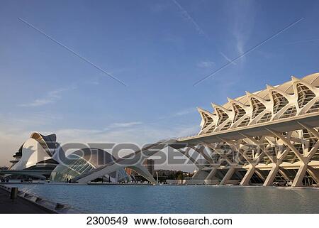 Stock Photo - Spain, Ciudad de las Artes y las Ciencias; Valencia. Fotosearch