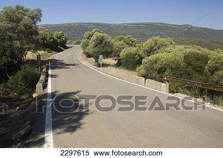 Spain, Road Vanishing Into Local Landscape; Andalucia View Large Photo Image Stock Photography - Spain, Road Vanishing Into Local Landscape; Andalucia. Fotosearch
