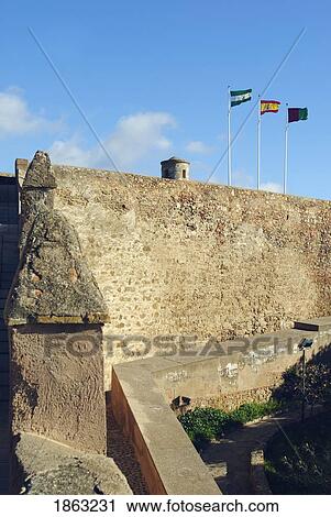 Spanish Flags Of Malaga, Spain And Andalucia View Large Photo Image Stock Image - Spanish Flags Of Malaga, Spain And Andalucia. Fotosearch