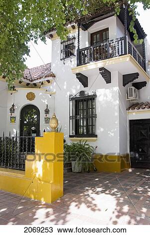 Spanish-Style Hotel; Mendoza Argentina View Large Photo Image Stock Image - Spanish-Style Hotel; Mendoza Argentina. Fotosearch