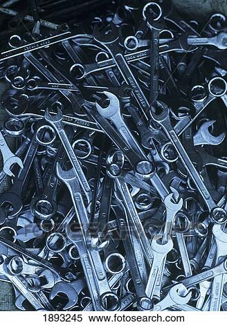 Stock Photography - Spanners On Sale In Market. Fotosearch