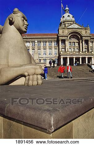 Stock Photograph - Sphinx At Victoria Square. Fotosearch