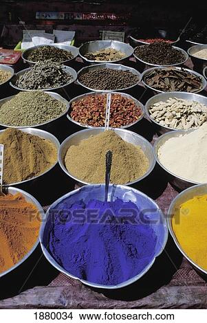 Spices And Indigo For Sale View Large Photo Image Picture - Spices And Indigo For Sale. Fotosearch