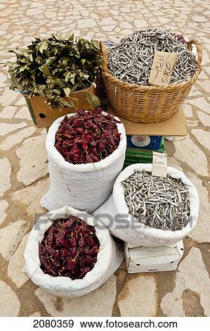 Spices Found In The Souk In Old Jara; Gabes, Tunisia, North Africa View Large Photo Image Stock Photo - Spices Found In The Souk In Old Jara; Gabes, Tunisia, North Africa. Fotosearch