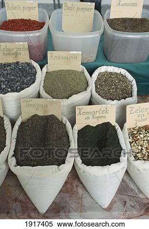 Stock Photography - Spices On Local Market. Fotosearch