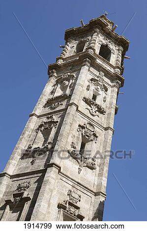 Spire Of Santa Catalina Church View Large Photo Image Stock Photo - Spire Of Santa Catalina Church. Fotosearch