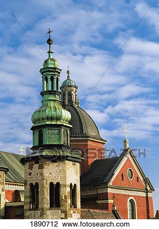 Stock Image - Spires Of Church Of Saint Andrew. Fotosearch