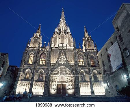 Spires Of The Gaudi Sagrada Familia At Night View Large Photo Image Stock Photo - Spires Of The Gaudi Sagrada Familia At Night. Fotosearch