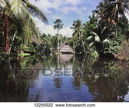 Spirit House on the Sepik River; East Sepik, Papua New Guinea View Large Photo Image Stock Image - Spirit House on the Sepik River; East Sepik, Papua New Guinea. Fotosearch